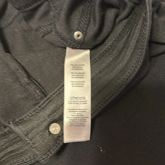 Chico’s Black Pants size 2.5 Regular - Picture 4 of 6